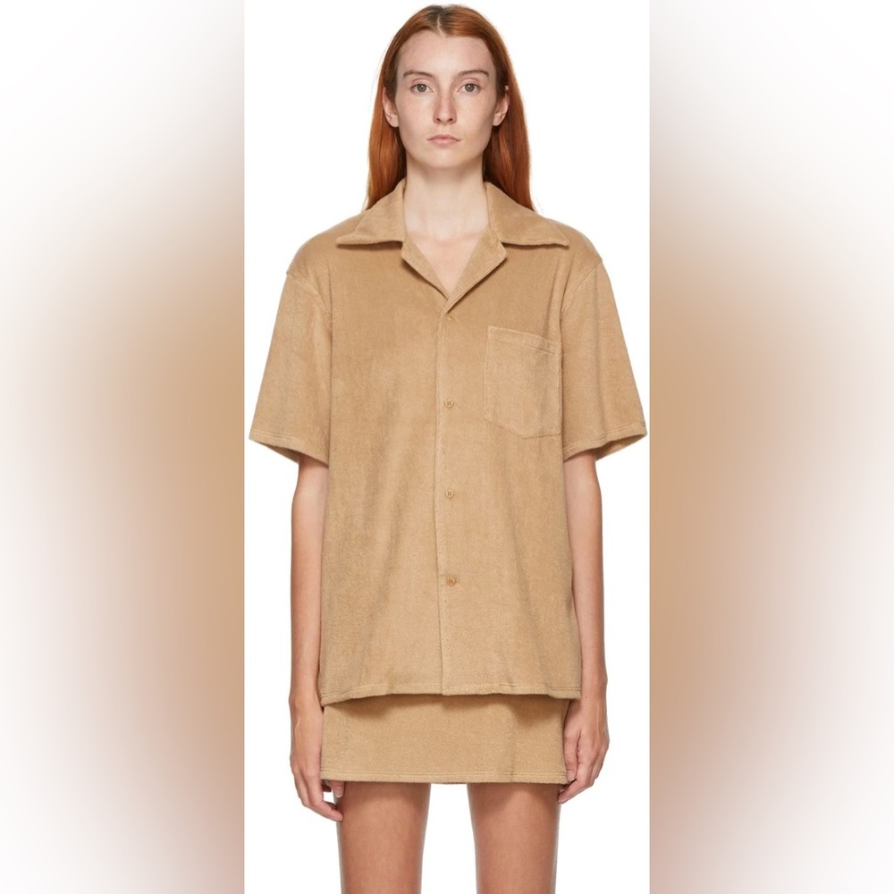 Gil Rodriguez Terry Cloth Button Up Small